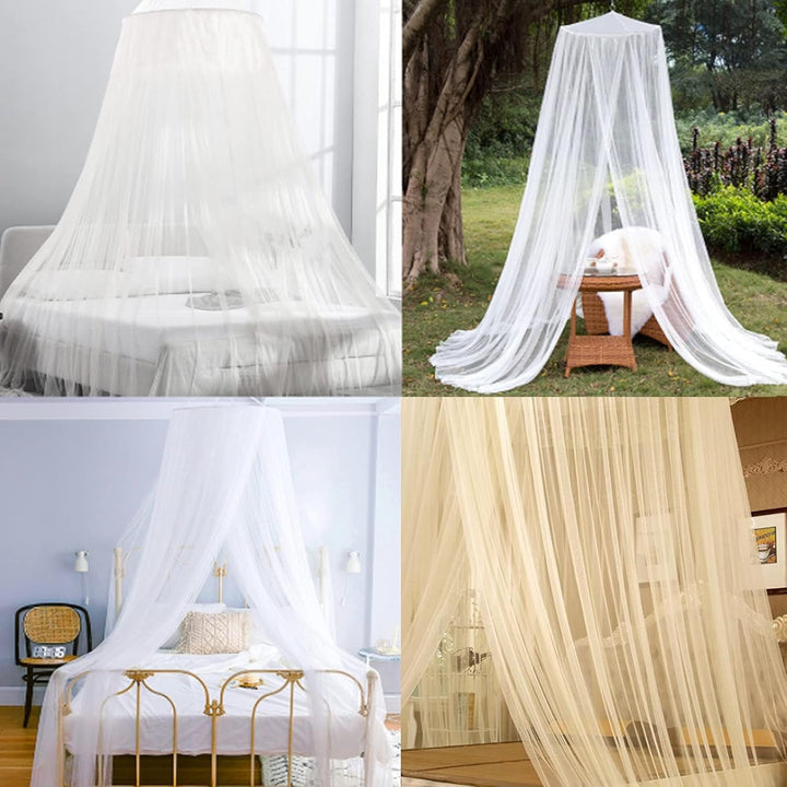 Moskitonetze Bett,Moskitonetz Doppelbett Einzelbett, Mückennetz Bett Netz Faltbar mit Hakenkleber,Be