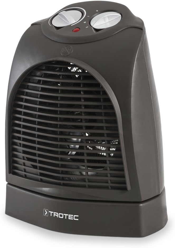 TROTEC Heizlüfter energiesparend TFH 22 E - Heizleistung 1000 W / 2000 W – elektrische Heizung, mit
