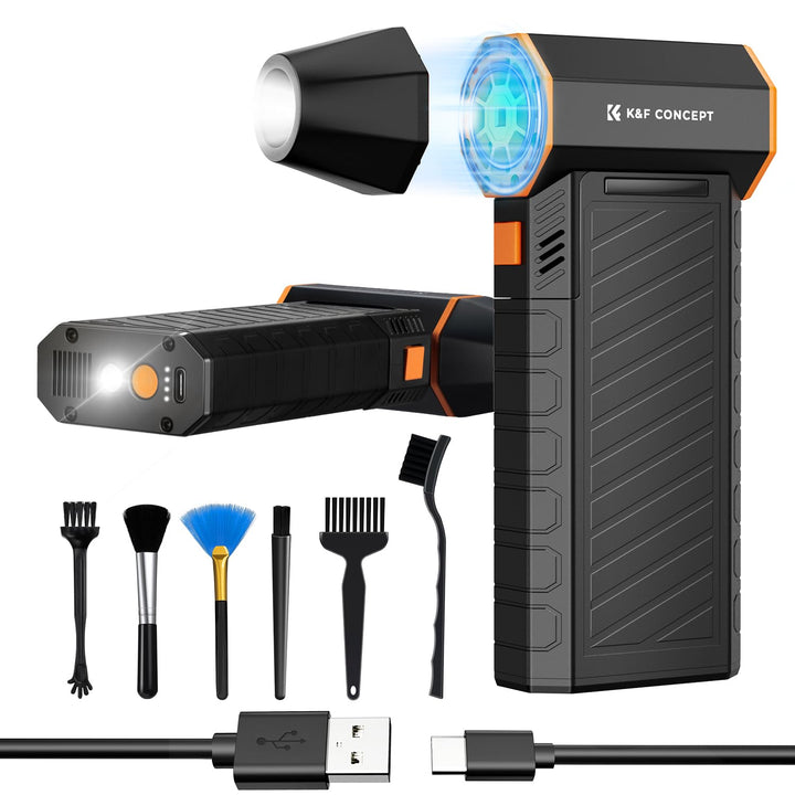 K&F CONCEPT Electric Air Duster 300000 RPM Magnetisch 3-Gang einstellbare Mini-Gebläse mit Akku Wied