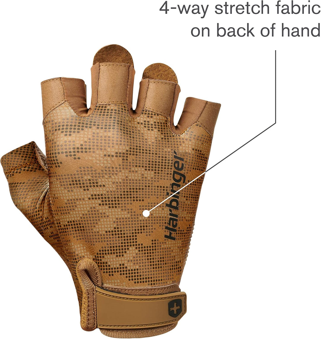 Harbinger Pro Gloves, Lightweight and Flexible Gloves with Enhanced Breathability for Moderate Lifti