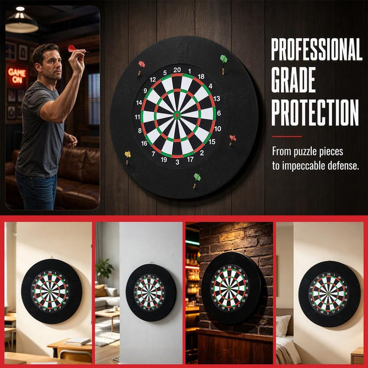 Foreverup 45.5cm Dartscheibe Schutzring, Dart Catchring Surround