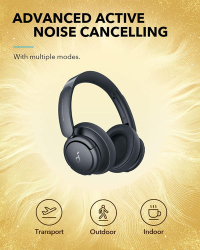 Soundcore by Anker Life Q35 kabellose Kopfhörer Multi-Modus Geräuschunterdrückung, Over-Ear Bluetoot