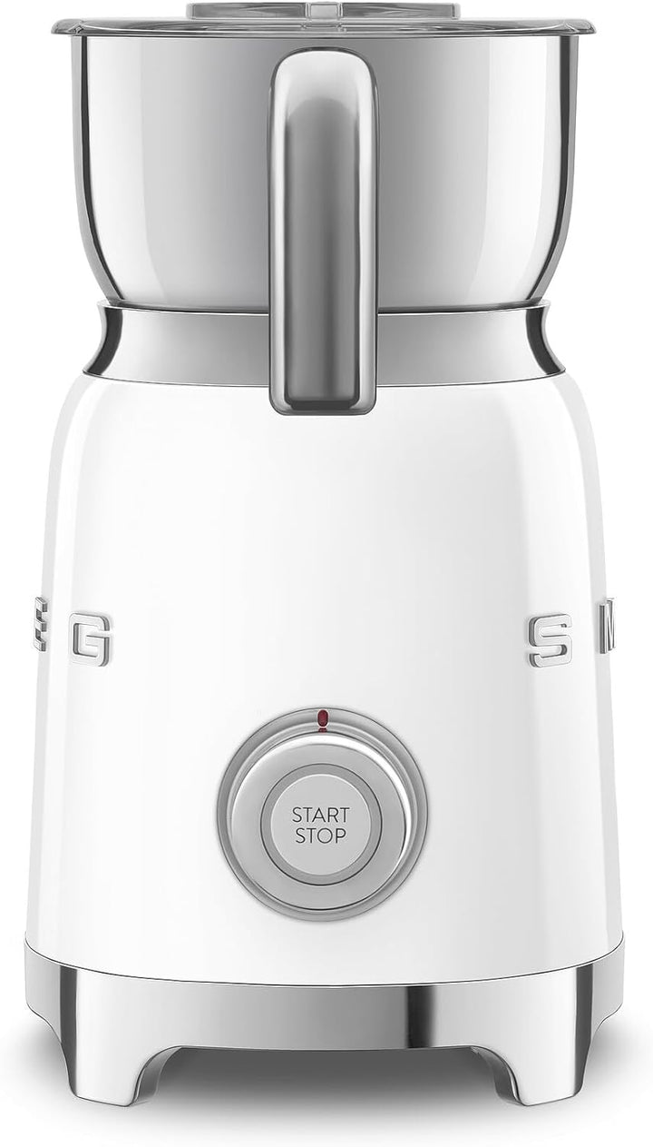 SMEG, Milchaufschäumer MFF11WHEU, mit Induktionssystem, 6 voreingestellte Programme, hochwertiges De