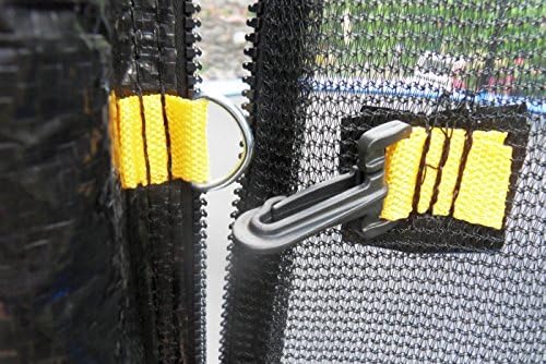 walexo Trampolin Randabdeckung + Sicherheitsnetz für 6 Stangensystem Grössen – sicherer Schutz und k