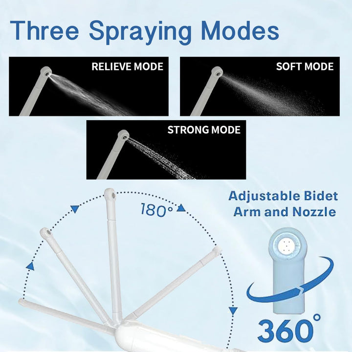 Reise Bidetflasche, tragbares Bidet-Sprühgerät, Hand-Bidet Elektrisches Bidet Wiederaufladbar, Stufe
