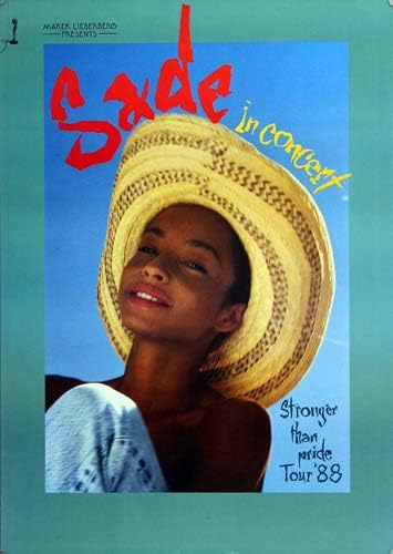 Sade - Promotion Poster, 1988 » Konzertplakat/Premium Poster | Live Konzert Veranstaltung | DIN A1 «