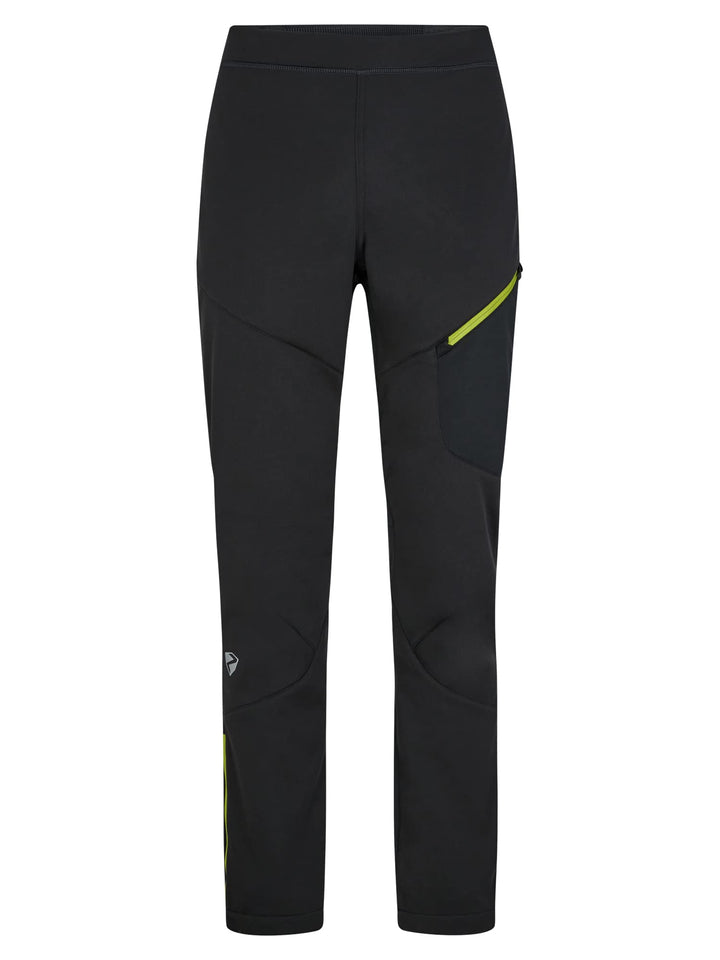 Ziener Herren Softshell-Hose, Langlauf | Winddichte Vorderseite, elastische Rückseite Nebil 48 Black