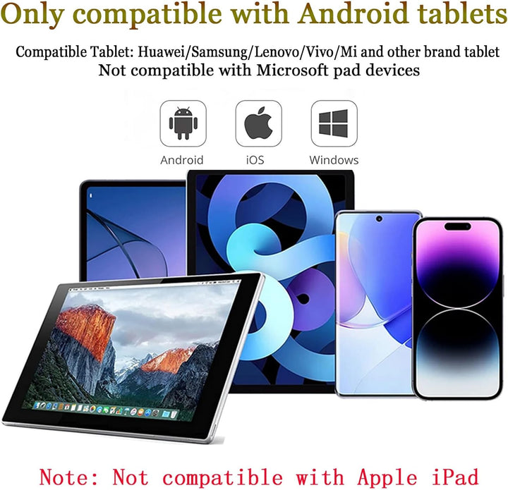 Tablet Stift für Android, Stylus Pen Kompatibel mit iPhone/Samsung/Huawei/Lenovo/XiaoMi Tablet, Verb