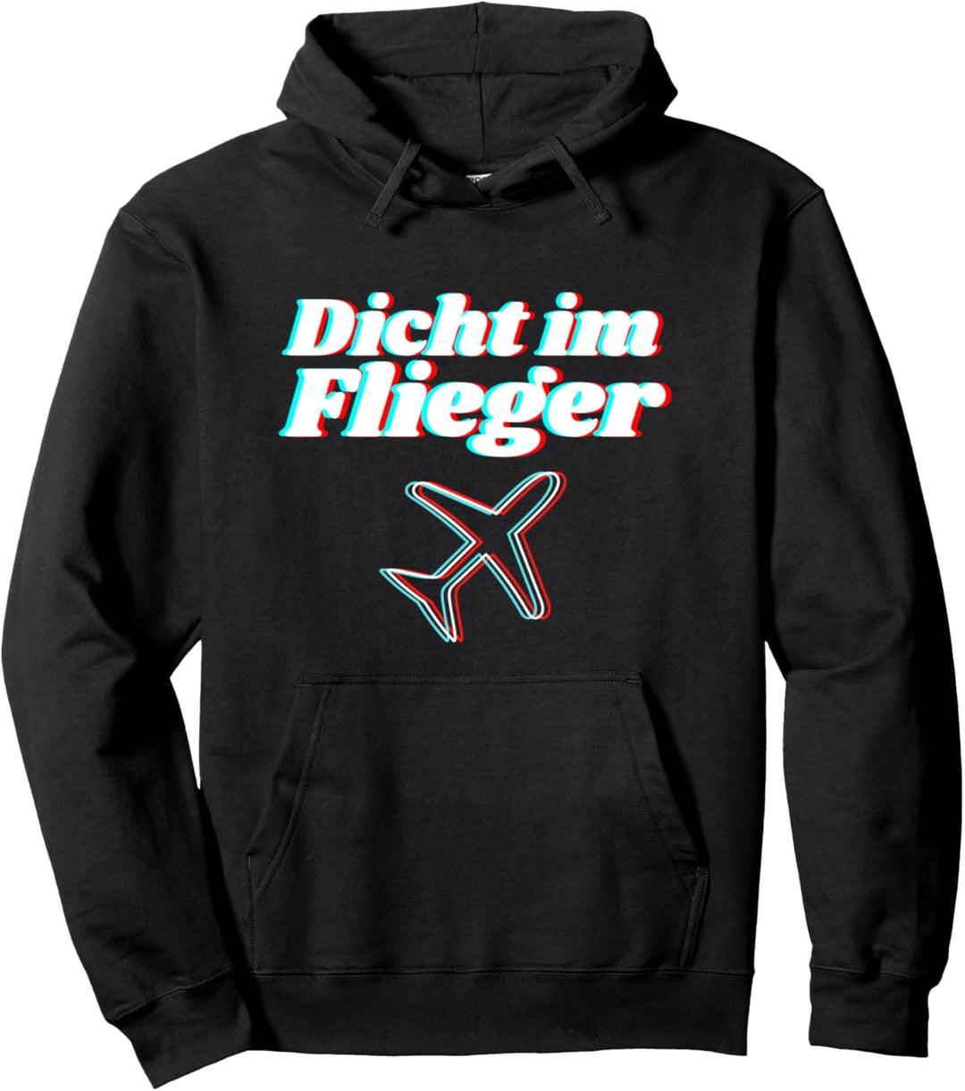 Mit Julian Dicht im Flieger Malle Party Sommer Design Pullover Hoodie