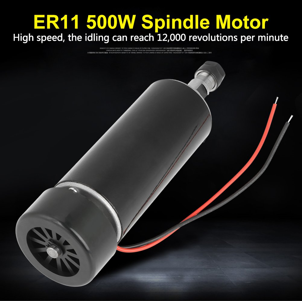 Spindelmotor, ER11 500W High Speed Brushless PCB Spindelmotor DIY Engraver Zubehör für Massivholz PC