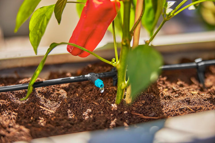 Gardena Micro-Drip-System Tropfbewässerung Set Terrasse (30 Pflanzen): Starter-Set sofort einsatzber