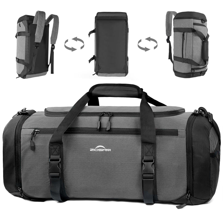 Sporttasche Herren + Rucksack-Funktion, 36L Reisetasche Damen, Sporttasche Damen mit Schuhfach, Nass