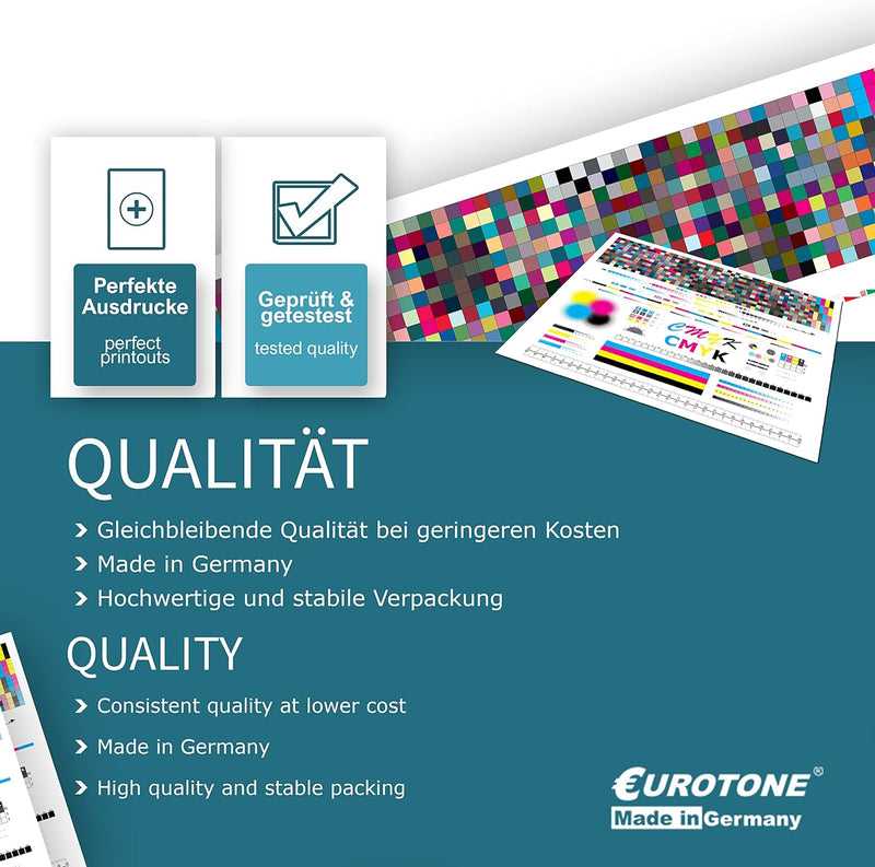 Eurotone Toner mit 50% mehr Leistung für Phaser 6180 ersetzen Xerox 2X Black 1x Cyan 1x Yellow 1x Ma