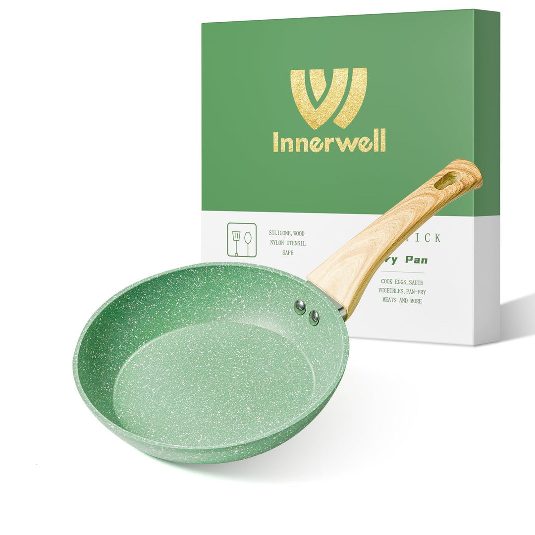 Innerwell Antihaft Bratpfanne 20cm, Pfannen Klein Induktion, Granit Antihaft Beschichtung, PFOA Frei