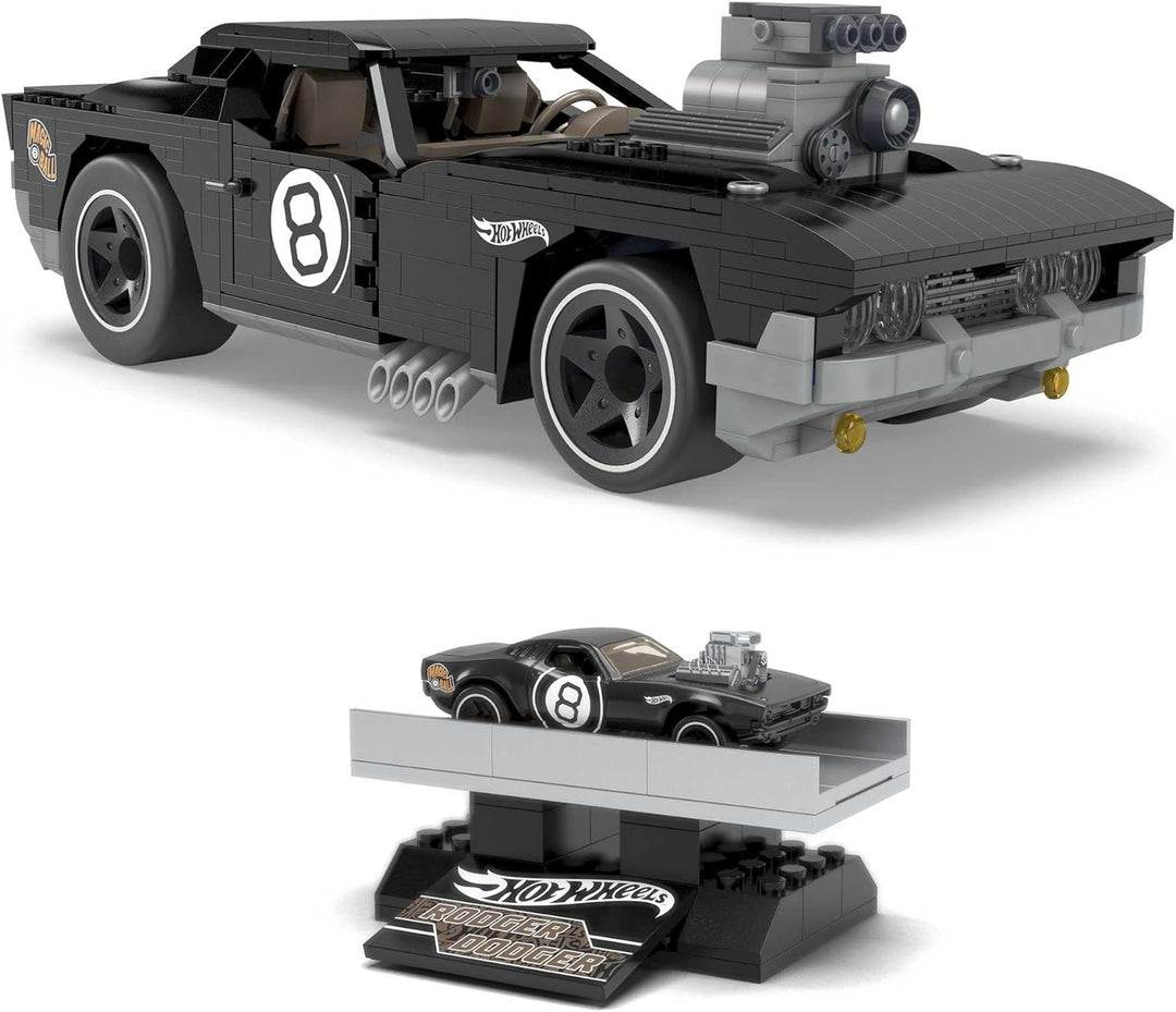 MEGA HDJ98 - Construx Hot Wheels Rodger Dodger Konstruktionset, Bauspielzeug für Kinder ab 10 Jahren