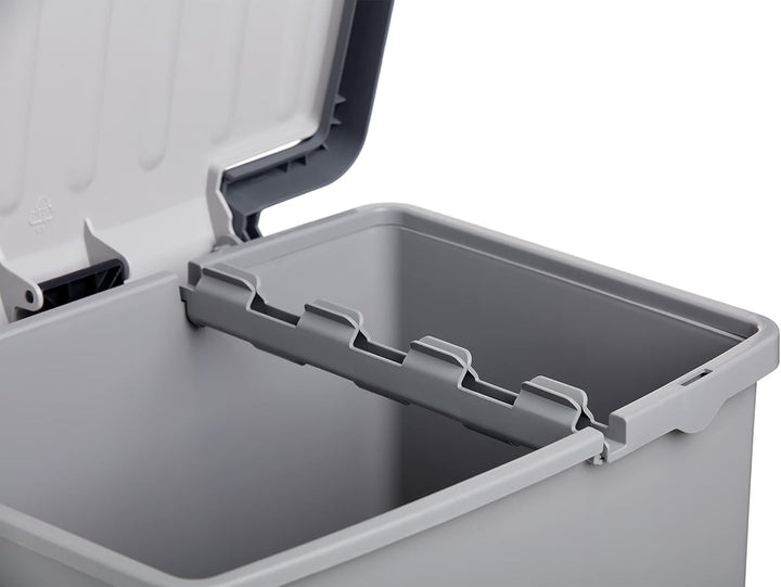 Tatay Recycling-Treteimer, 25 l Fassungsvermögen (mit Trennwand 17 l + 8 l), herausnehmbar, BPA- Pol