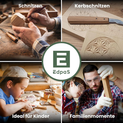 EdpaS Schnitzholz Brett aus Lindenholz 30 x 20 x 2,5 cm zum Schnitzen und drechseln oder basteln zur