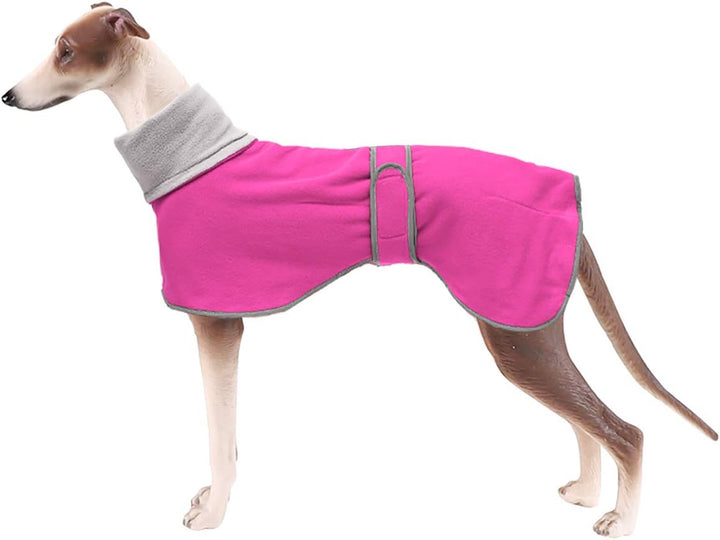 Morezi Winter Hundemantel mit reflektierender Leiste, weiches Polyester-Fleece, verstellbares Band,