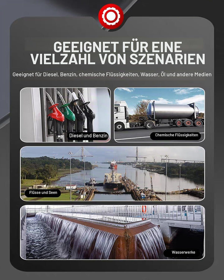 Durchflussmesser Digitalanzeige, Hochpräziser Wasser-Diesel-Durchflussmesser, Durchflussmesser für D