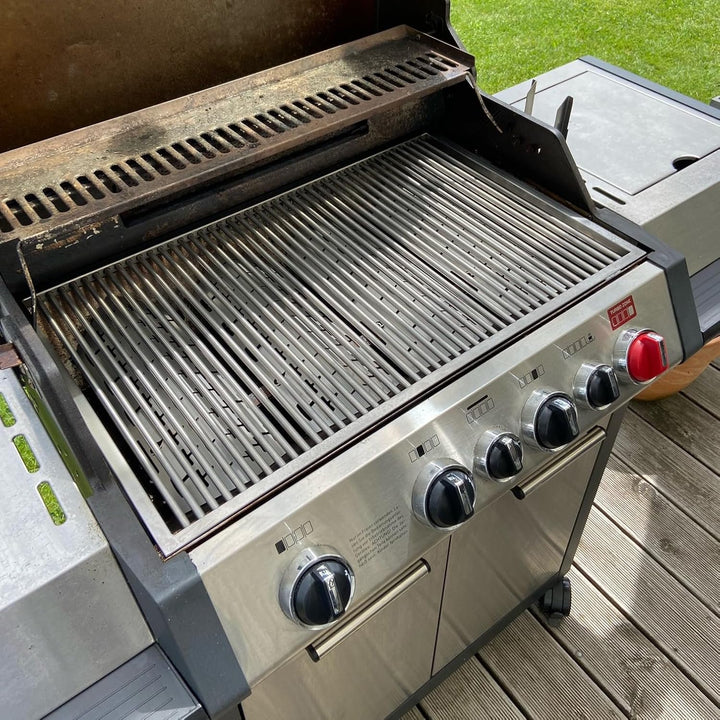 Grillrost.com Das Original Edelstahl Aromaschiene passend für Enders - Brennerabdeckung passend für