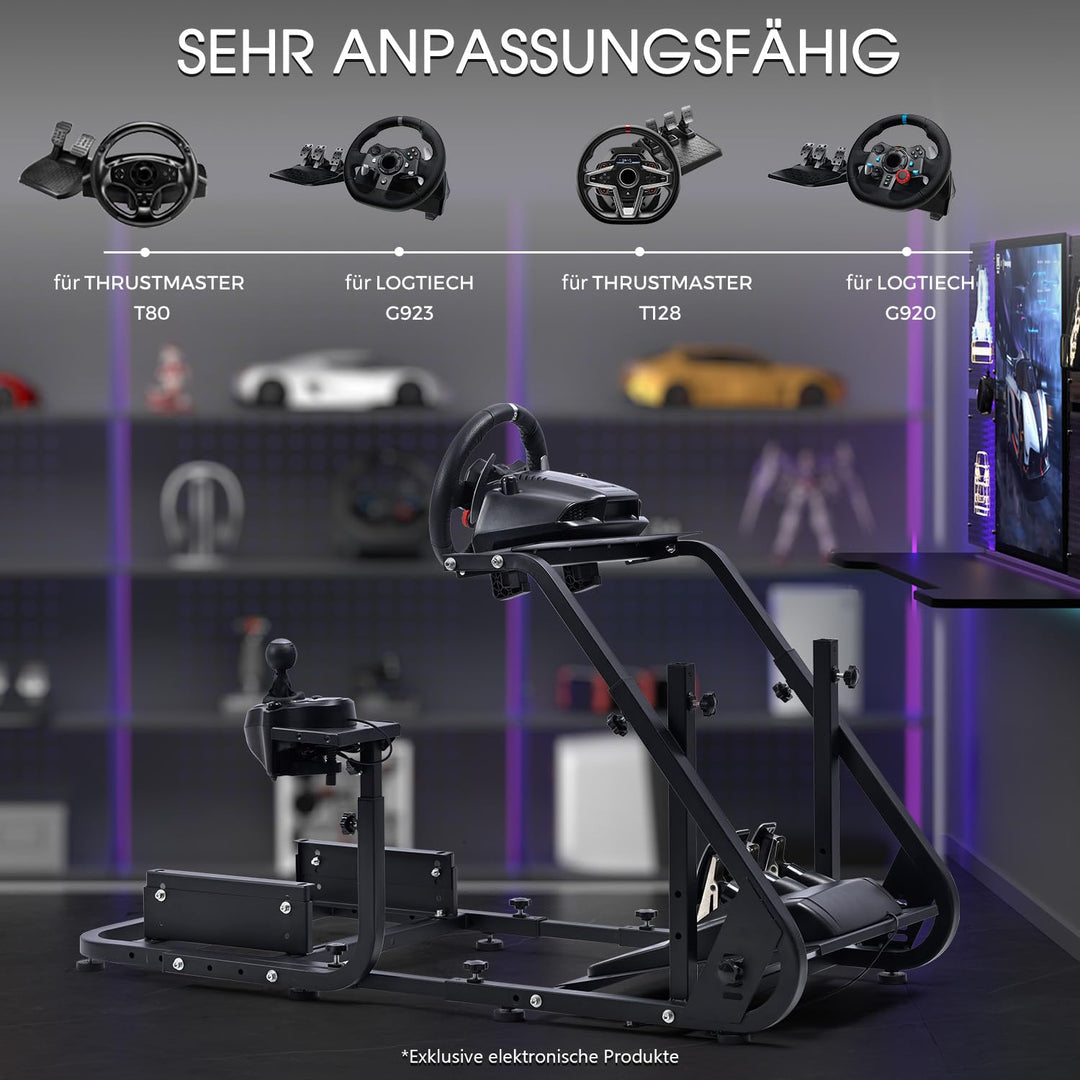 Minneer Racing Simulator Cockpit Applicable to Logitech G923/G29/G920/T248PS/ T248XBox /T300RS GT St