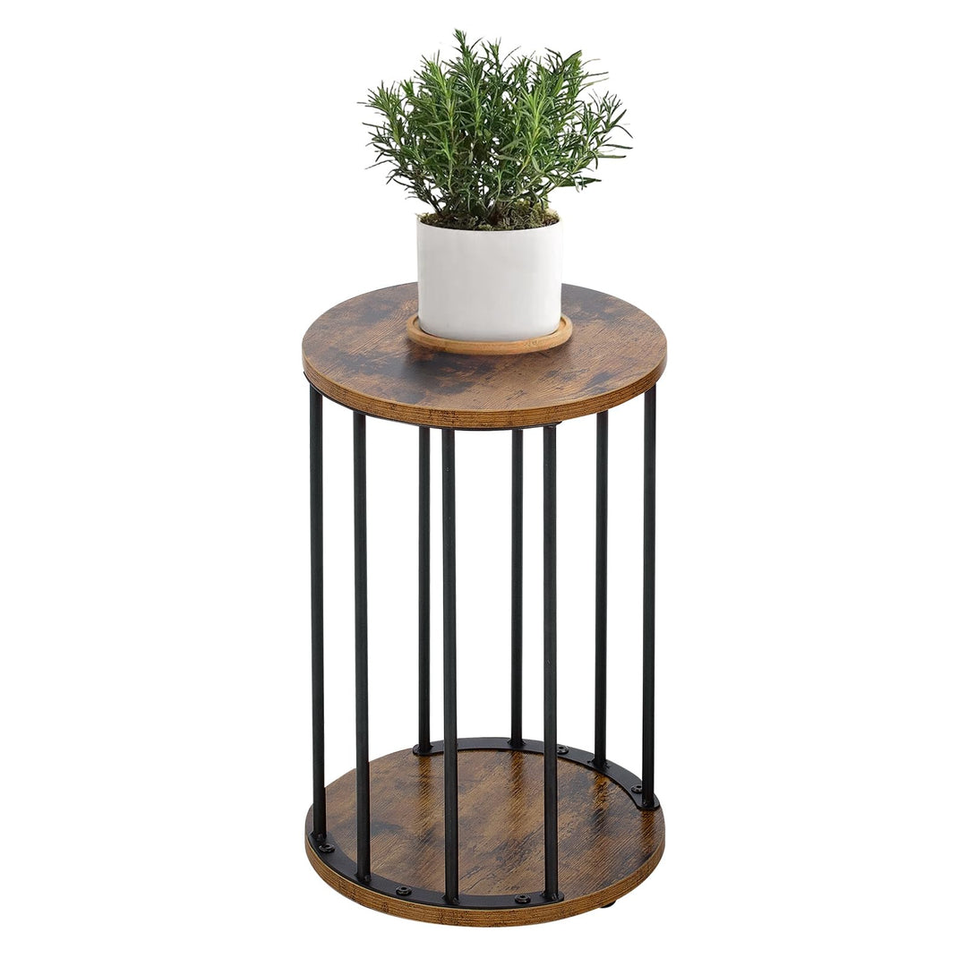 HDANI Rund Pflanzenständer Metall 45cm,Solider und Robuster Blumenständer für Wohnzimmer, Garten,Bal
