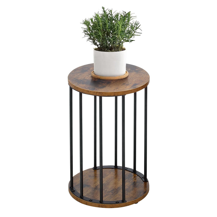 HDANI Rund Pflanzenständer Metall 45cm,Solider und Robuster Blumenständer für Wohnzimmer, Garten,Bal
