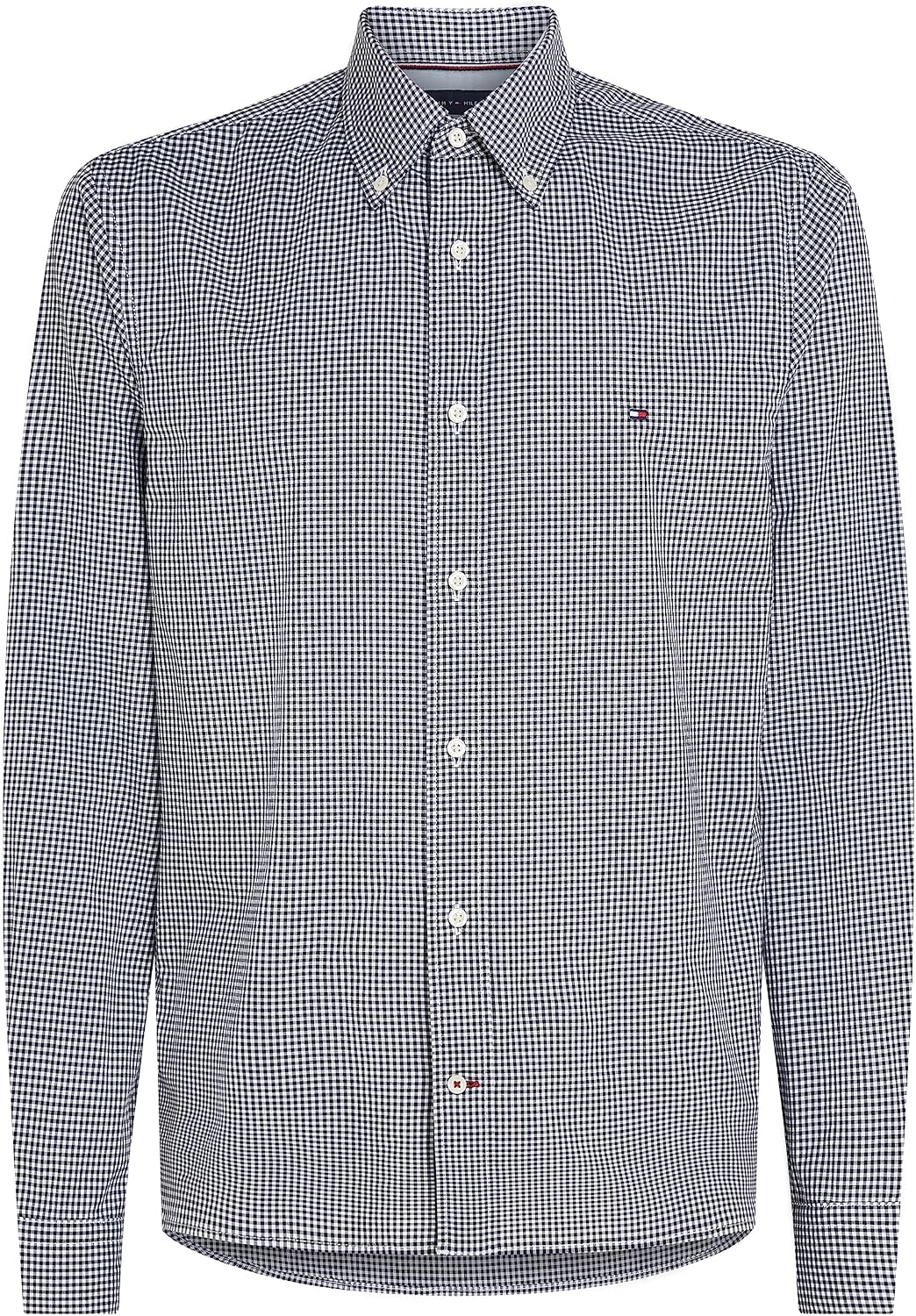 Tommy Hilfiger Herren Flex Poplin Rf Shirt Freizeithemden M Blau (Desert Sky / Optic White), M Blau