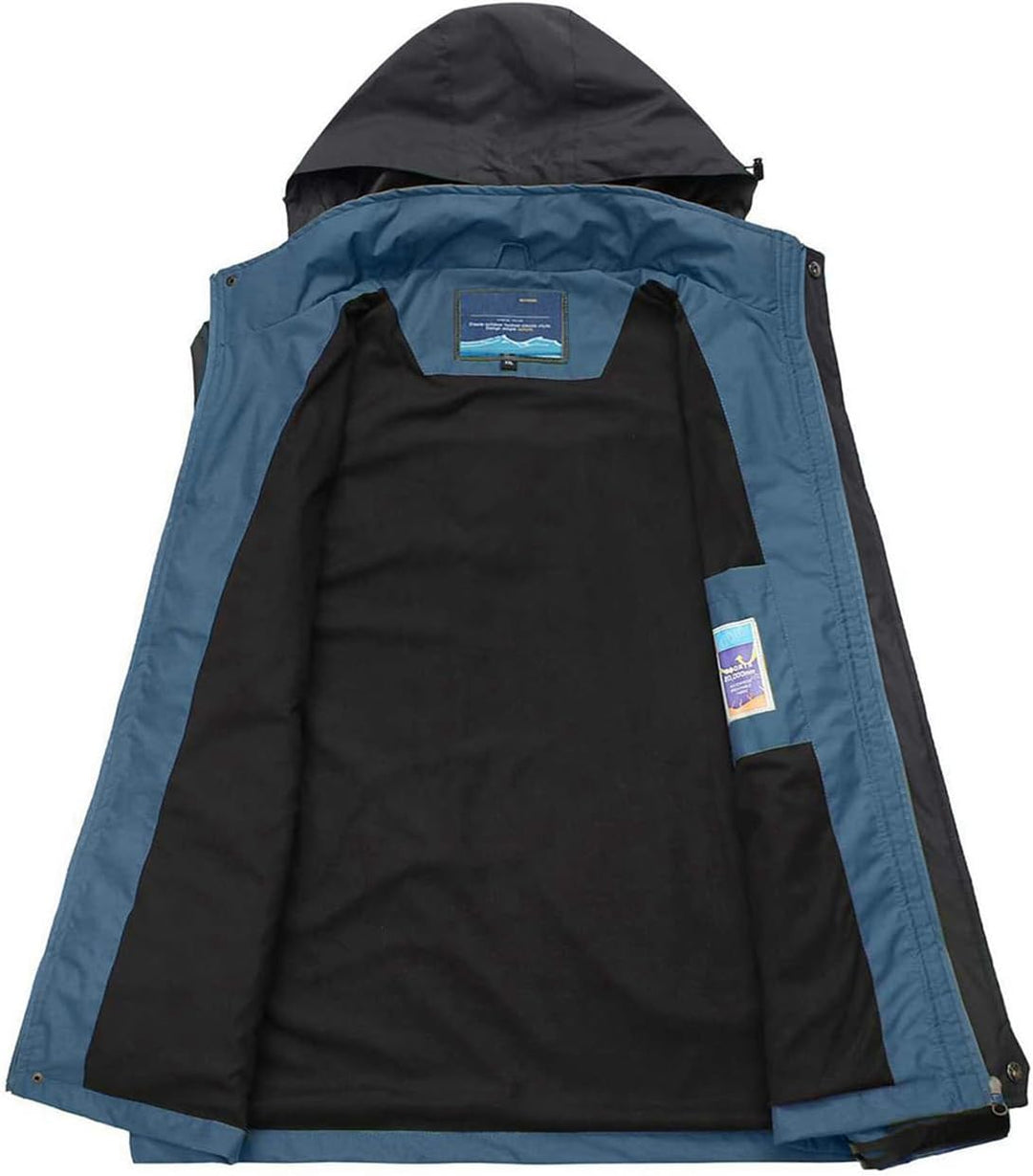 YSENTO Herren Regenjacke Wasserdichte Outdoor Atmungsaktive Wandern Funktionelle Softshell Winddicht