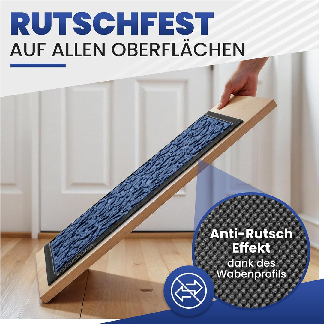 Fussmatte aussen und innen [robust] - Saubere Schuhe Dank geriffelter Oberseite - Perfekte Grösse 40