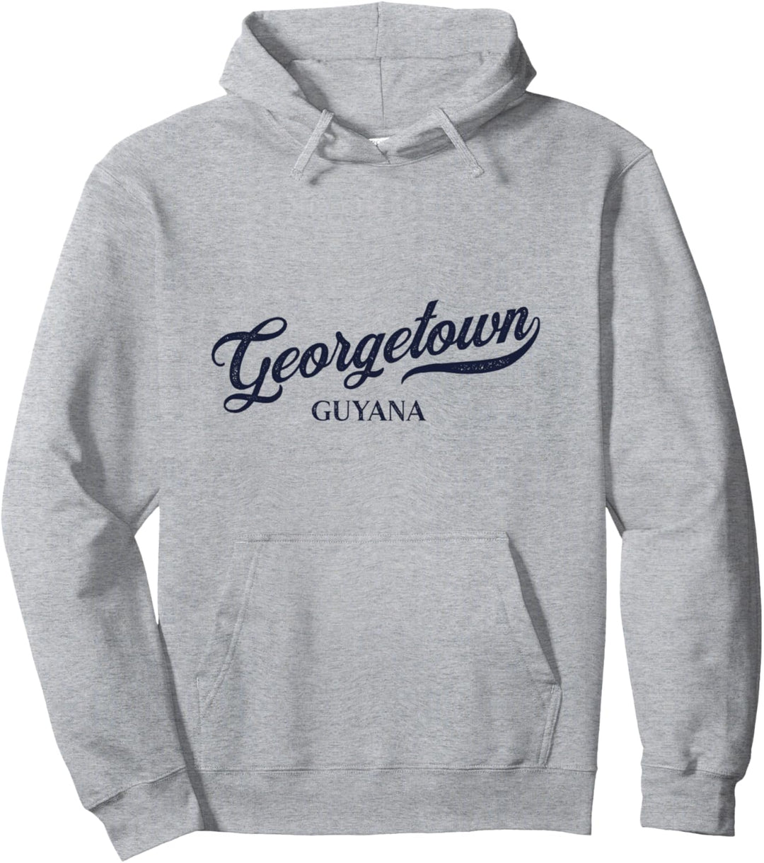 Retro Guyana City - Vintage Georgetown Pullover Hoodie