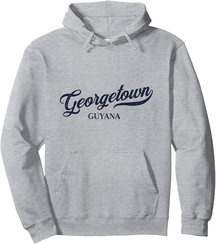 Retro Guyana City - Vintage Georgetown Pullover Hoodie