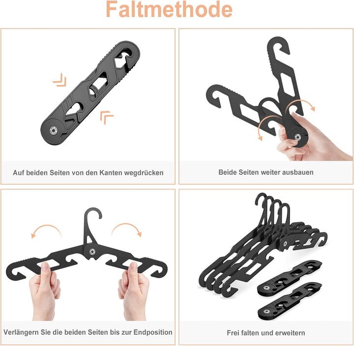 NICEDACK Premium Reisebügel Tragbare Klapp Kleiderbügel Super Bearing Collapsible Hanger Faltbare Kl