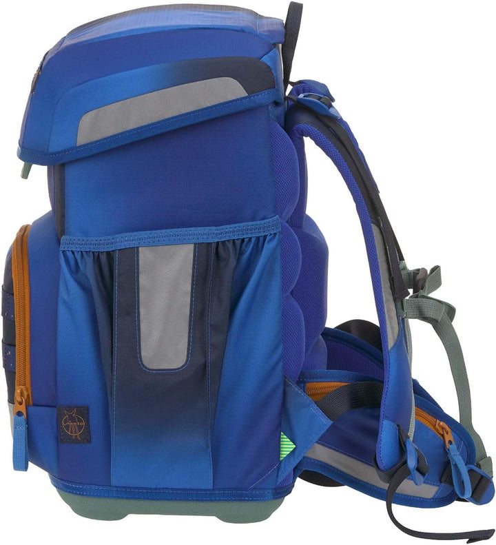 LÄSSIG Schulranzen Regenhülle Light Unique School Set 7-teilig Space Blue blau