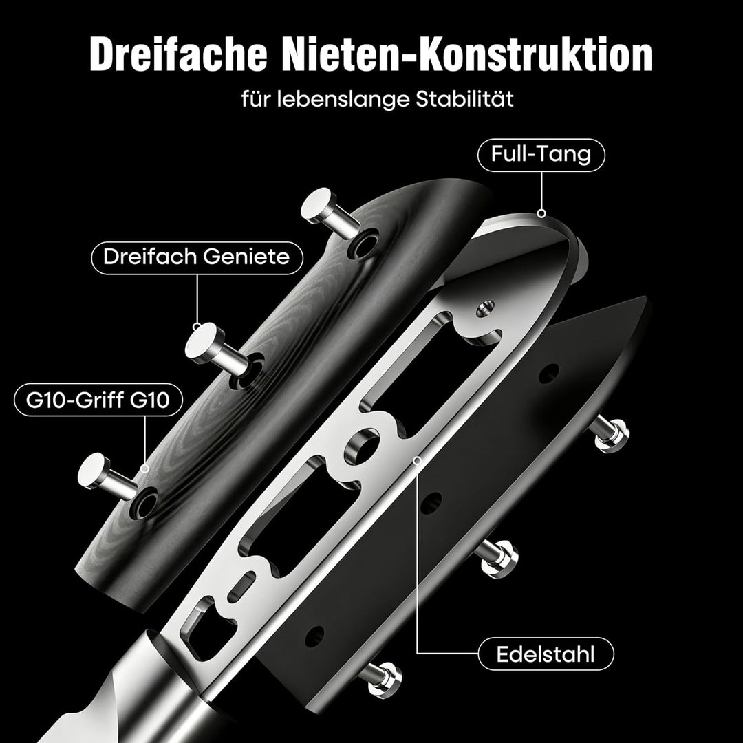 PAUDIN Filetiermesser fisch Messer 18 cm, Filitiermesser Scharf Fisch aus Deutscher Edelstahl 1.4116