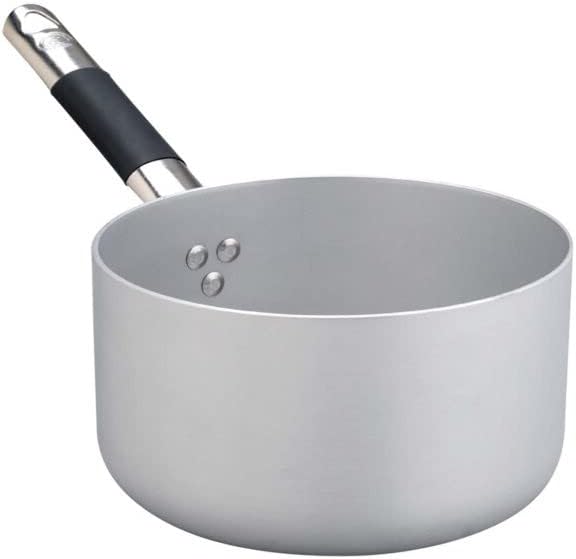 Pentole Agnelli Linie Aluminium Induktion Topf, Induktionsboden mit 1 Griff Cool hoch 20 cm Silber/s