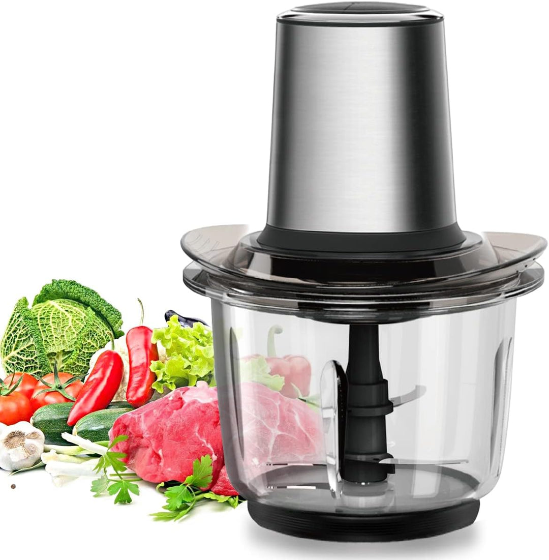 Zerkleinerer Küche Elektrisch, Multizerkleinerer Elektrisch 400W mit 1.5L Glasbehälte, Food Processo