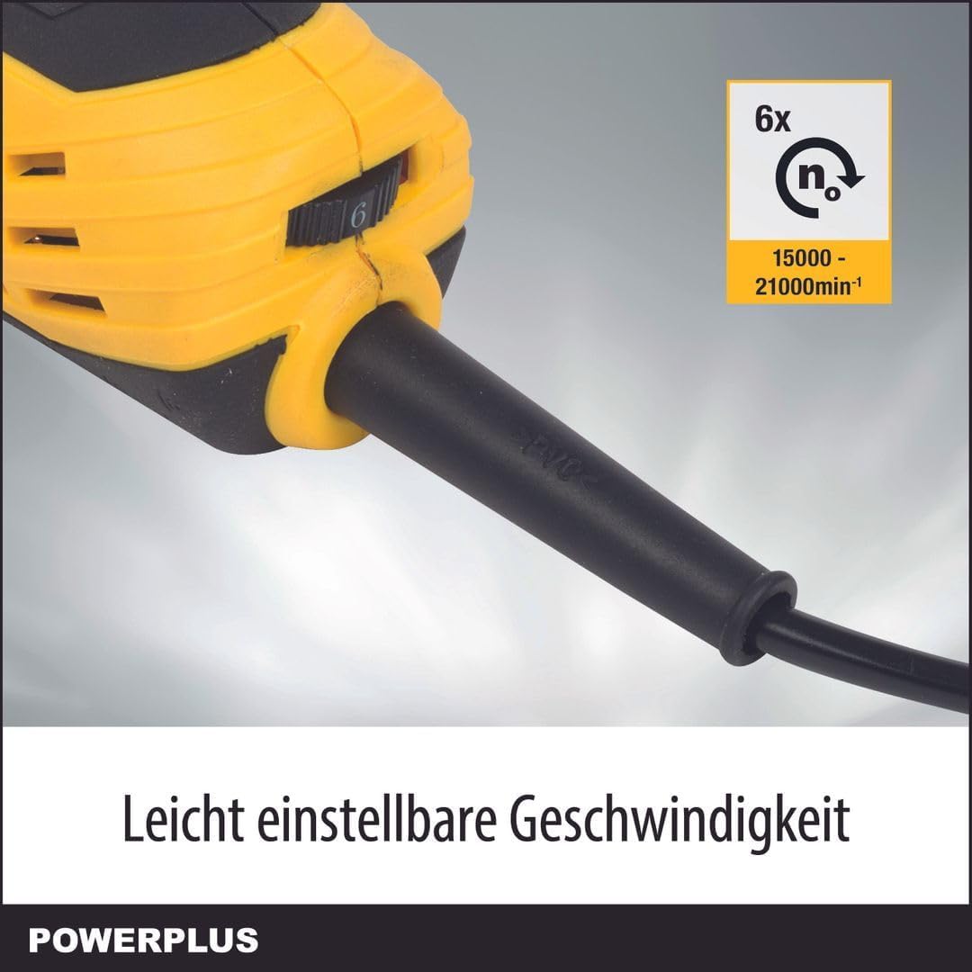Powerplus Multitool POWX1347MC Multifunktionswerkzeug zum Schleifen, Schneiden & Polieren - Schnellw