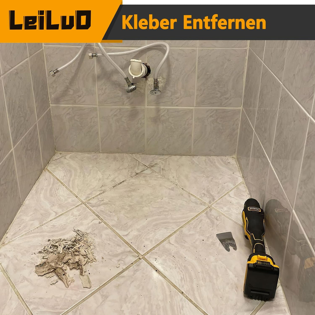 LEILUO 34-tlg Zubehörset für Oszillierende Multitools Ideal für Holz Nägel und Trockenbau Universell