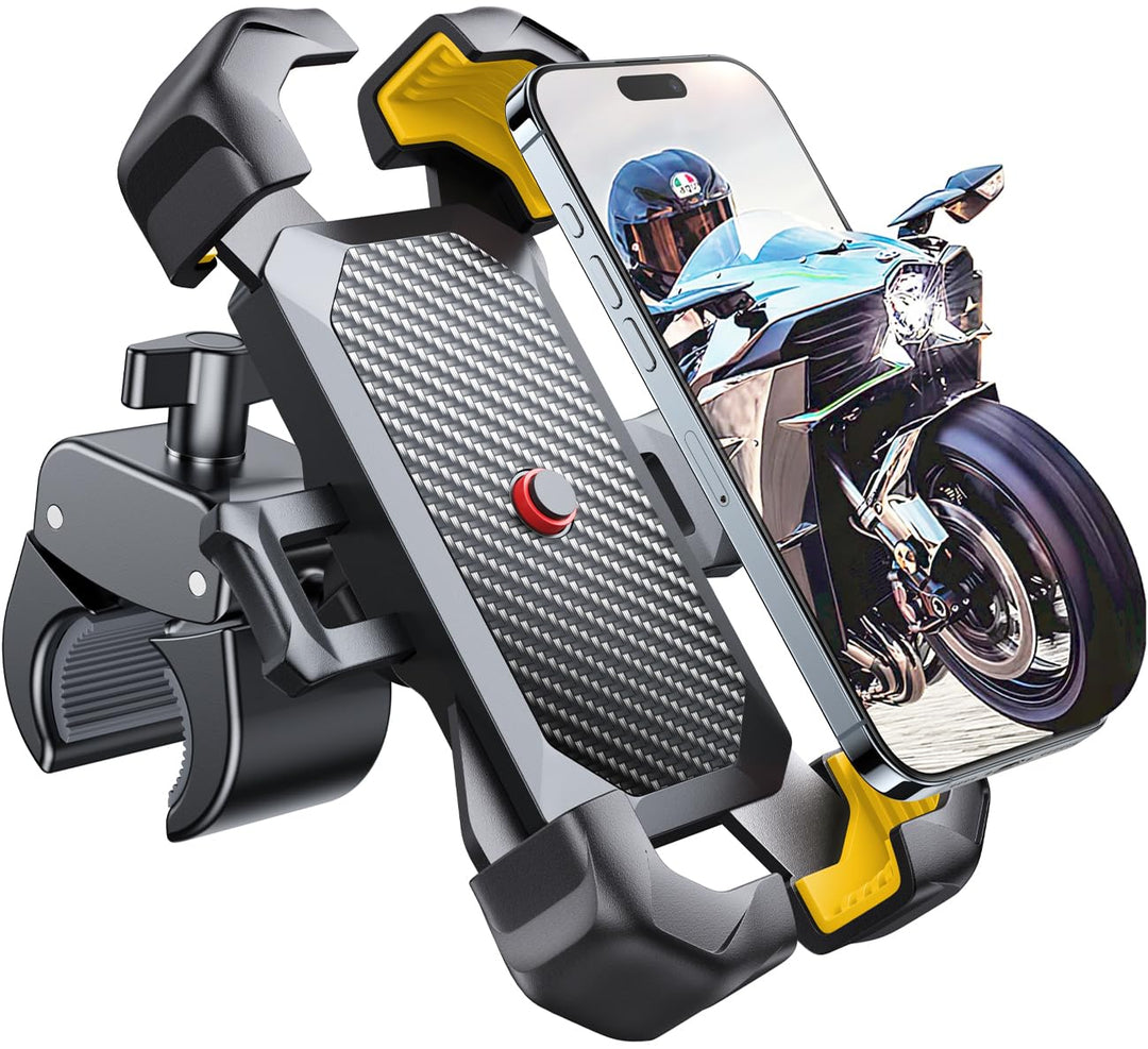 JOYROOM 2026 Handyhalterung Fahrrad & Motorrad, [1s Auto-Sperre][100mph Militär Anti-Shake], [5s Ins
