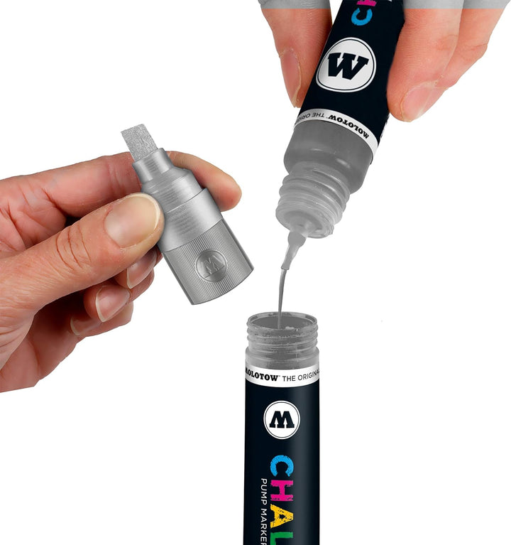 Molotow Kreidemarker Chalk Basic Set 1 - 4-8 mm, 6 Stück farblich sortiert 4-8 mm - Basic Set, 4-8 m
