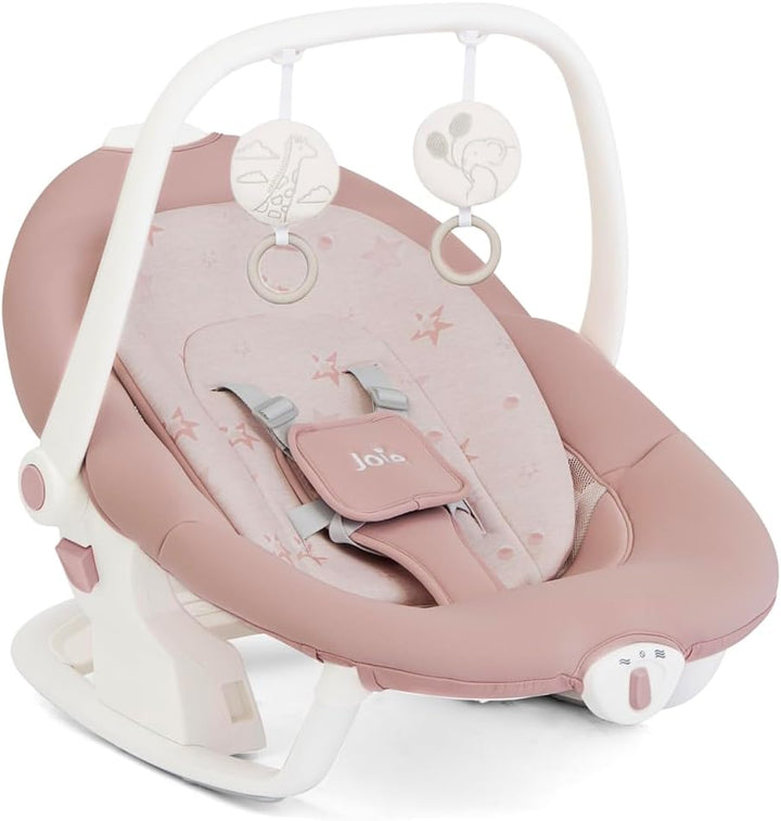 Joie Serina 2-in-1 Babyschommel, Afneembare wipstoel, 6 schommelsnelheden, 3 ligstanden, Speelboog –