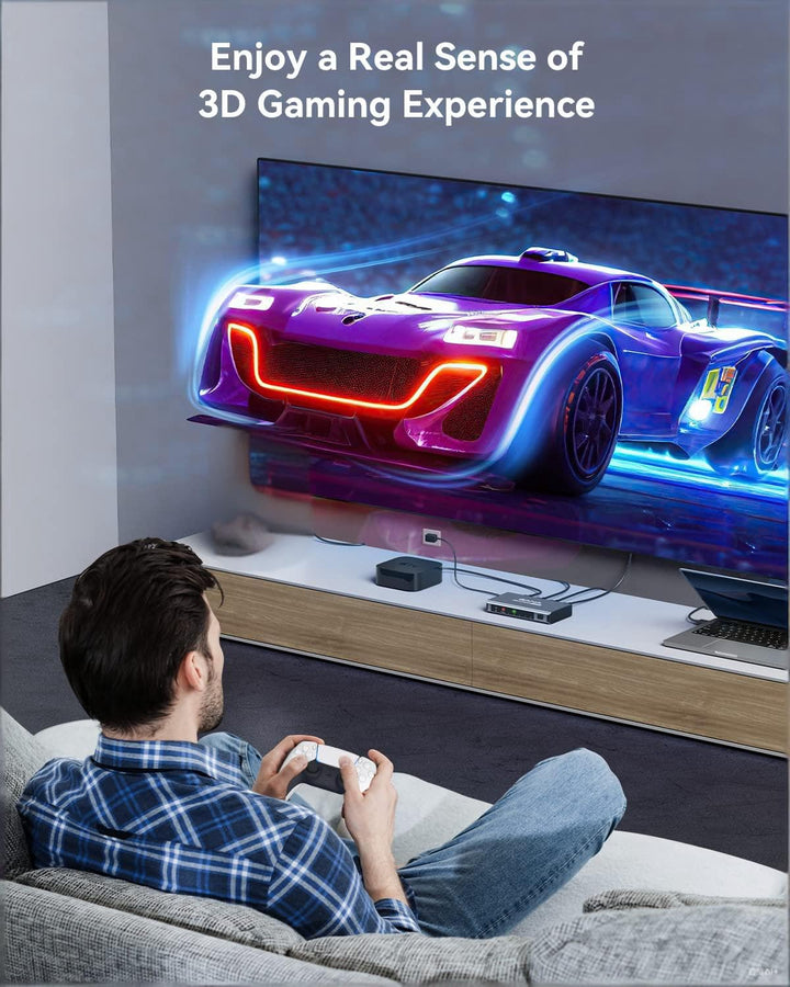 HDMI Splitter 5 in 1 Out 4K @ 60Hz, GANA HD MI Switch mit Fernbedienung, kompatibel mit PS5/4/3 Xbox