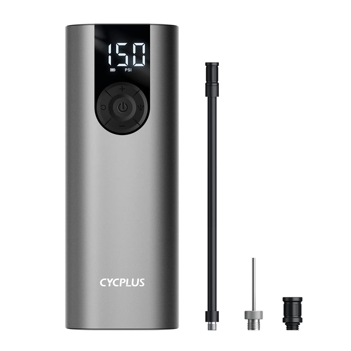 CYCPLUS Luftpumpe 2600mAh*2 150PSI Elektrischer Kompressor Tragbar Fahrradpumpe Mini Reifenpumpe mit