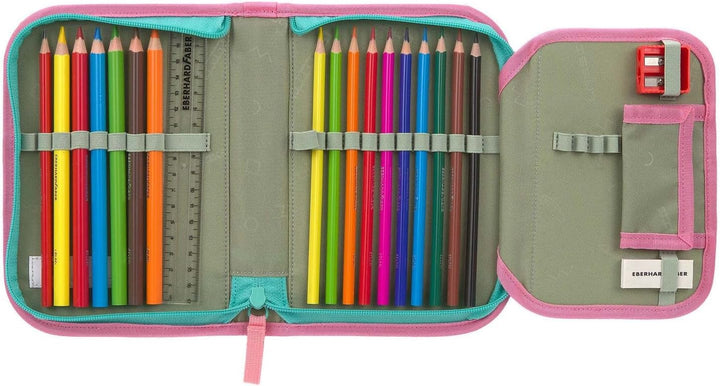 LÄSSIG Schulranzen Regenhülle Light Unique School Set 7-teilig Sunset Pink apricot