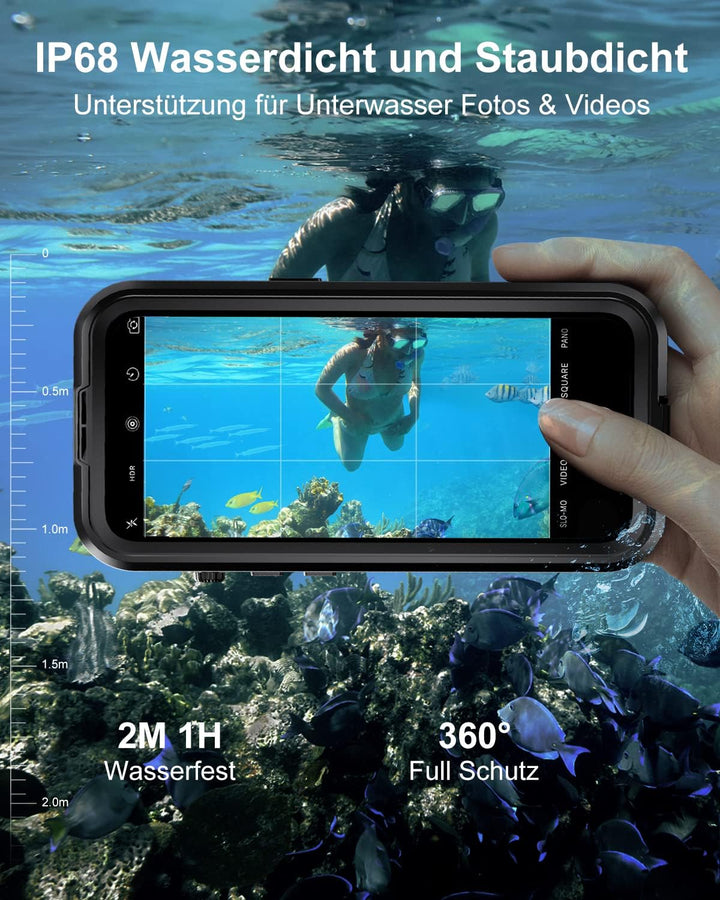 WIFORT für iPhone 14 Pro Wasserdicht Hülle mit Magsafe - 360 Grad Schutzhülle Outdoor Handyhülle IP6