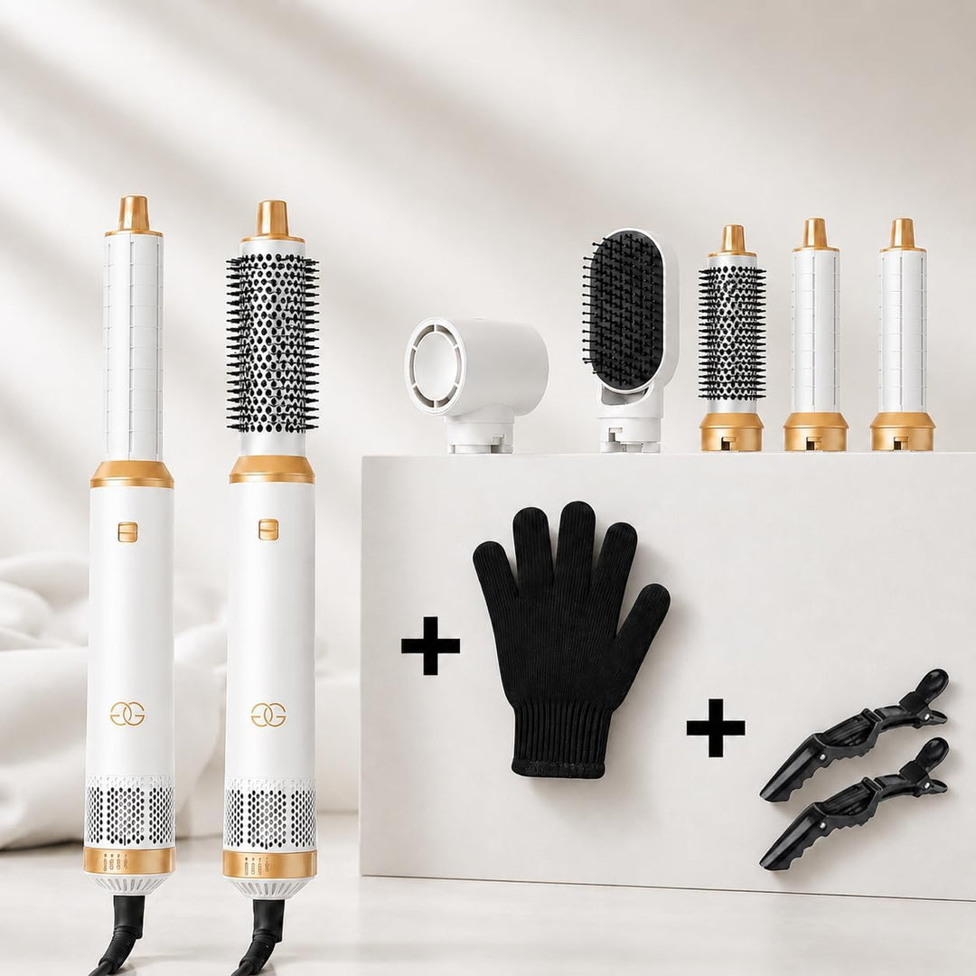 Airstyler 5-in-1, Multifunktionaler Hairstyler Set mit Warmluftbürste, Ionen Föhn, Professioneller H