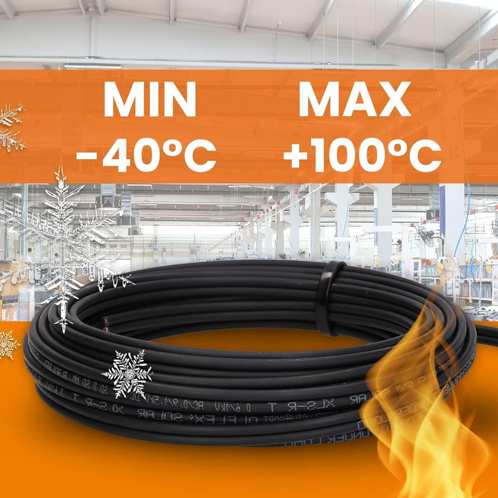 LappKabel 10m Bund Lapp ÖLFLEX SOLAR XLS-R T 2X2,5mm² BK/RD Solarkabel Zwillingsleitung 10m 2x2.5mm²