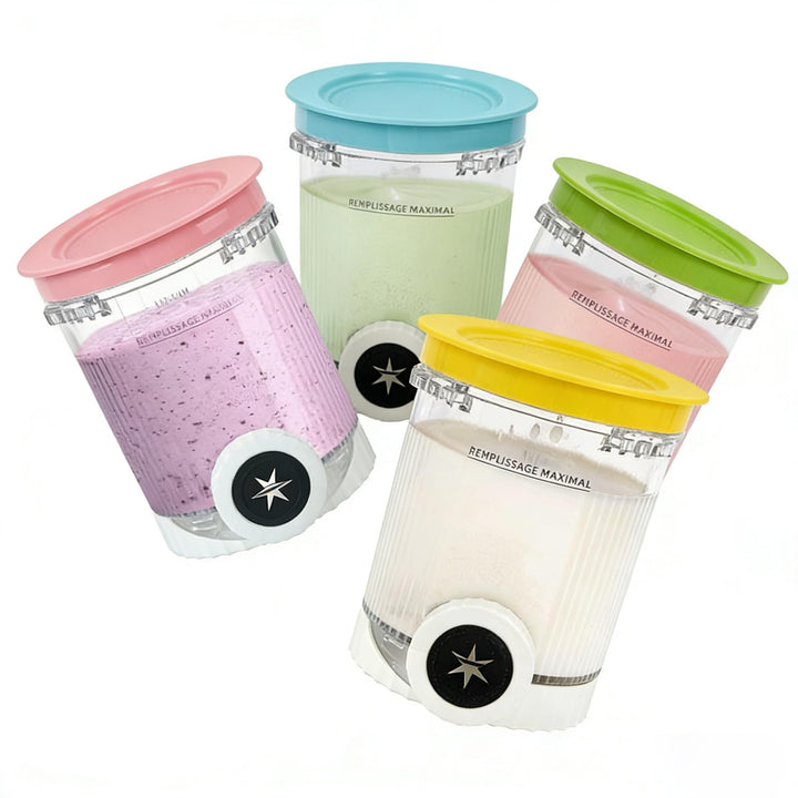 4er-Ninja Creami Swirl - Pack Behälter für Ninja Creami Swirl Pints und Deckel, Eisbehälter Ko