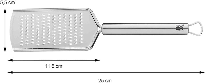 WMF Profi Plus Käsereibe Edelstahl 25 cm, feine Reibefläche, Parmesanreibe, Zitronenreibe, Cromargan